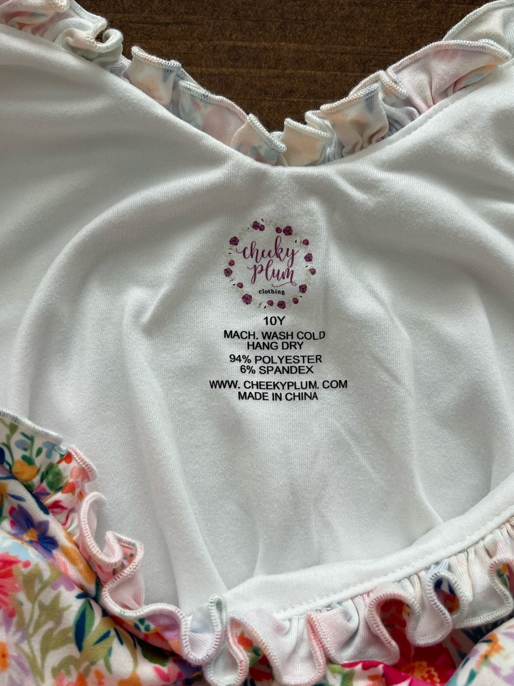 Cheeky Plum Farrah Leotard - Wildflower Waltz - Long Sleeve - Picture 3 of 7